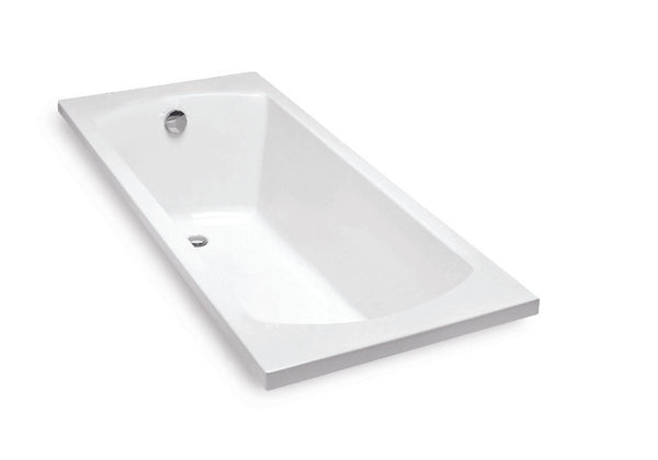 Ove 1700mm Drop-in Acrylic Bath In White Without Orange Bath Pillow