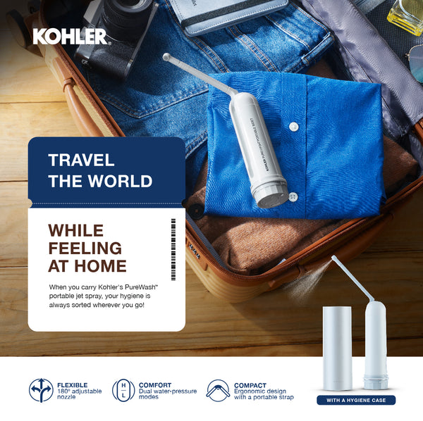Kohler PureWash Portable Jet Spray Bidet, White