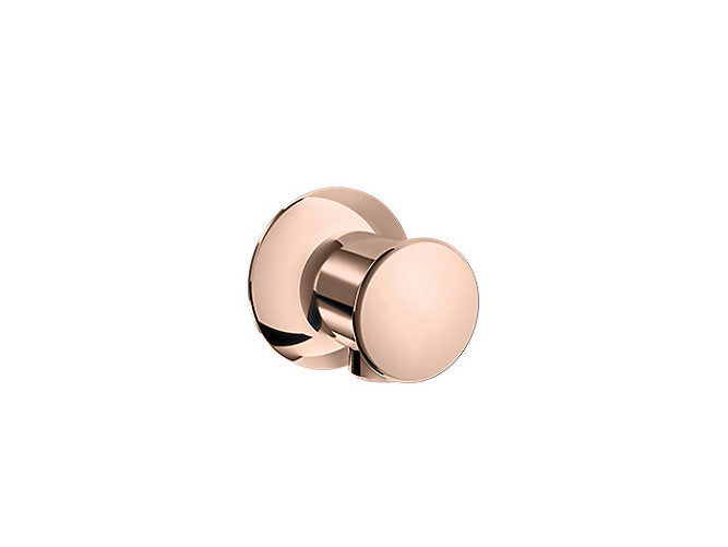 Wall Supply Outlet With Flange In Rose Gold Finish