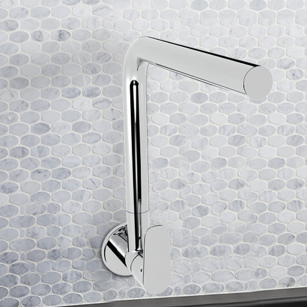 Aleo Wall Mount Cold Only Kitchen Faucet in Polished Chrome finish
