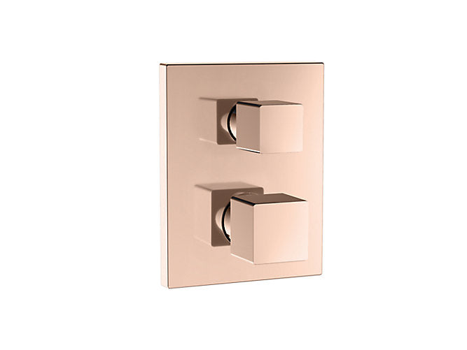 Autosense Exposed Part Kit Of 2-Way Thermostatic Shower Mixer In Rose Gold Finish
