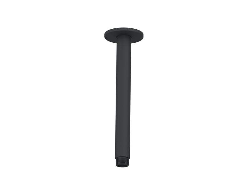 Complementary 254mm Shower Arm in Matte Black finish