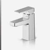 Hone Short Basin Mixer with drain in Polished Chrome finish
