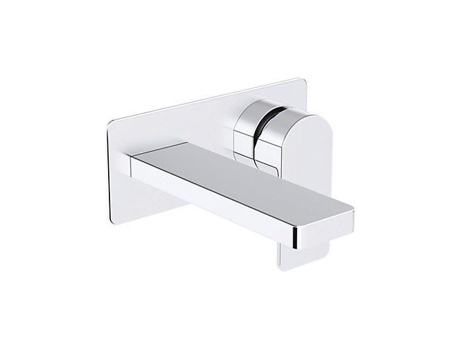 Parallel Wall-mount Mixer Faucet in Polished Chrome Finish