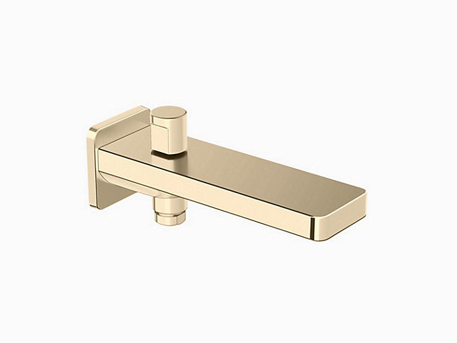 Parallel Bath Spout With Diverter In French Gold finish