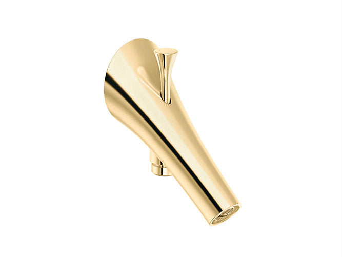 Vive Bath Spout With Diverter In French Gold Finish