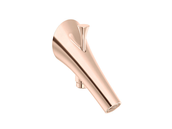 Vive Bath Spout With Diverter In Rose Gold Finish