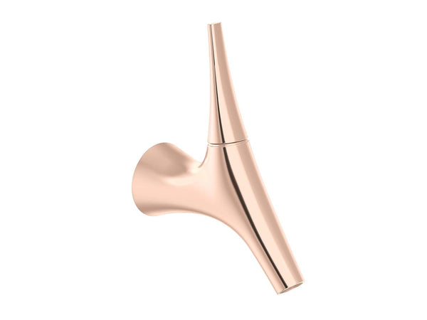 Vive Wall-Mount Basin Mixer In Rose Gold Finish