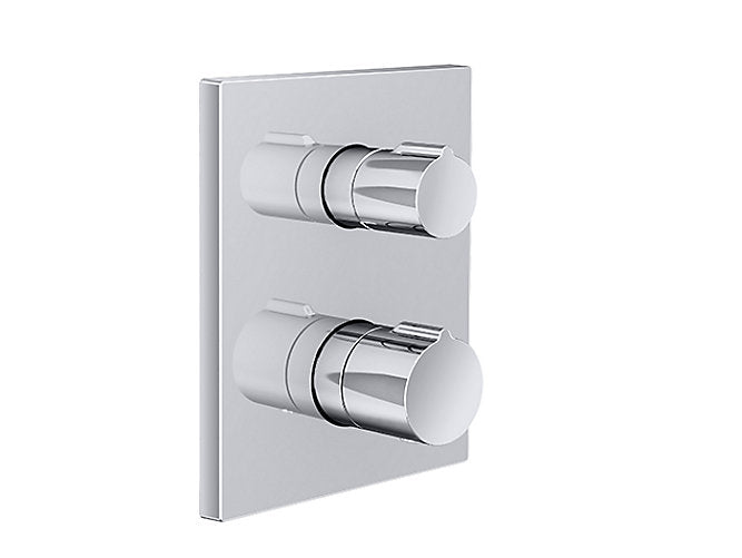 Autosense Thermostatic Recessed B&S Universal Trim in Polished Chrome finish