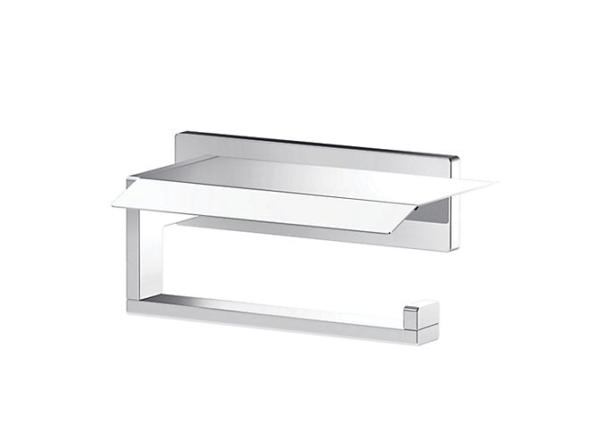 Complementary® Square Toilet Paper Holder in Polished Chrome finish