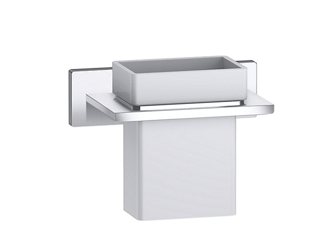 Complementary Square Tumbler Holder in Polished chrome finish