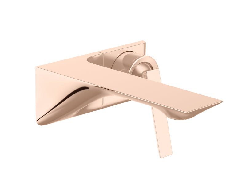 Modernlife Edge Wall mount Basin Faucet Trim in Rose Gold finish