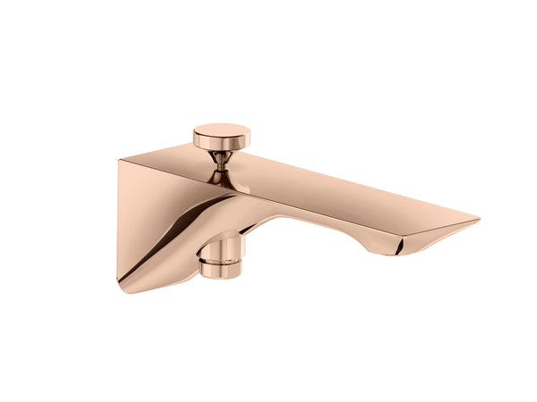 Modernlife Edge Bath Spout With Diverter In Rose Gold Finish