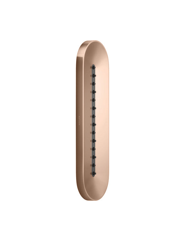 Statement Oblong Vichy Body Shower In Rose Gold Finish
