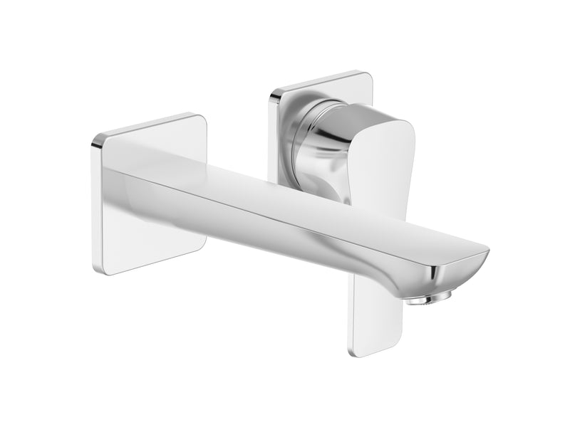 Fore Wall Mount Basin Mixer In Polished Chrome Finish