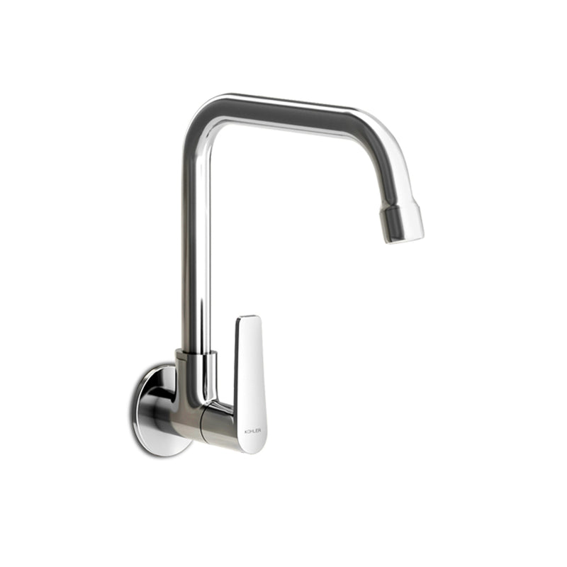 Fore Arc Wall mount Cold Only Kitchen Faucet in Polished chrome finish