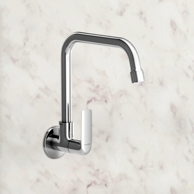 Fore Line Wall mount Cold Only Kitchen Faucet in Polished chrome finish