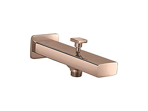 Special Strayt Bath Spout With Diverter In Rose Gold Finish