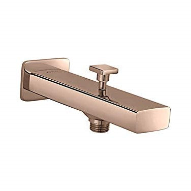 Special Strayt Bath Spout With Diverter In Rose Gold Finish