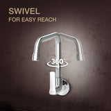 Fore Tri Wall mount Cold Only Kitchen Faucet in Polished chrome finish