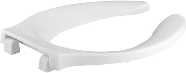 STRONGHOLD ELONGATED TOILET SEAT COVER WITH INTEGRATED HANDLE IN WHITE