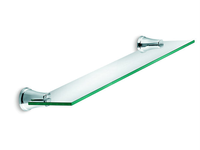 Complementary® Glass Shelf in Polished Chrome Finish