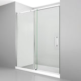 Contra 1 door 1 panel Small in Bright polished silver