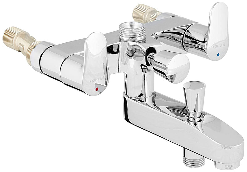 July Exposed Bath & Shower Mixer in Polished chrome finish