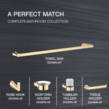Combo- Accent Bathroom Accessories in French gold finish