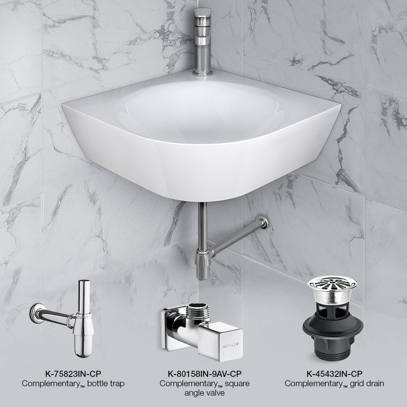 Basin fitting pack in Chrome