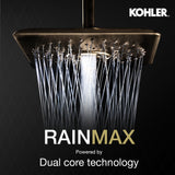 Rain Max 256Mm Square Rainhead In Polished Chrome Finish