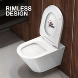 Brazn Wall hung toilet in White