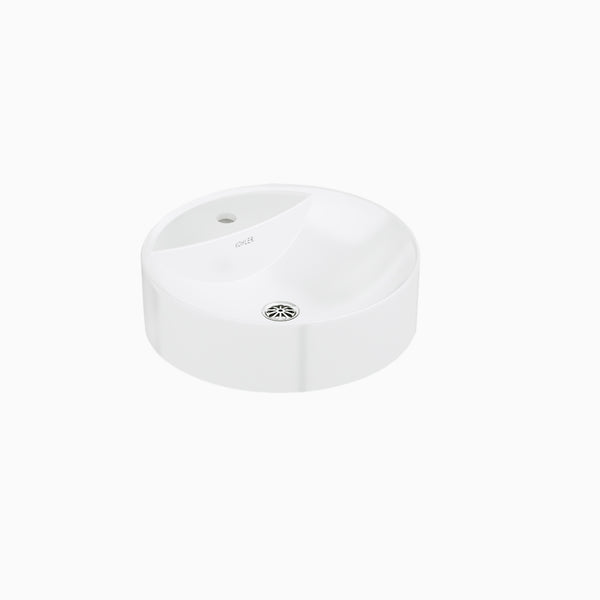 Kohler Chalice Round Table Top Wash Basin In White