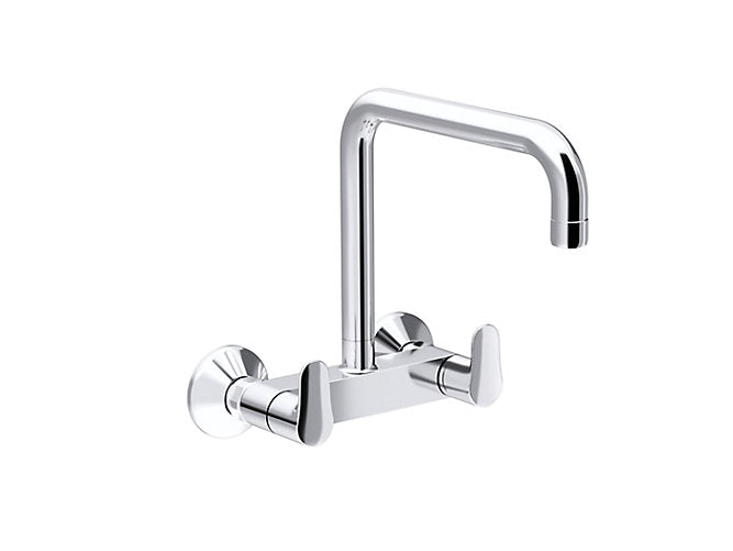 July Wall Mount Kitchen Mixer (Hot & Cold) In Polished Chrome