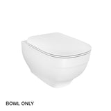 Trace Rimless Wall Hung Bowl Without Toilet Seat Cover In White