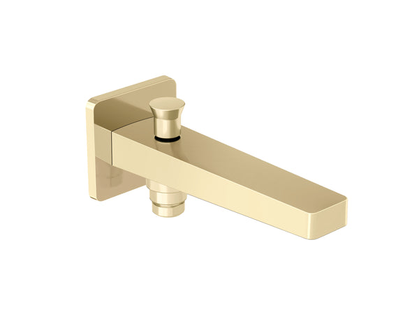 One Bath Spout with Diverter in French Gold finish