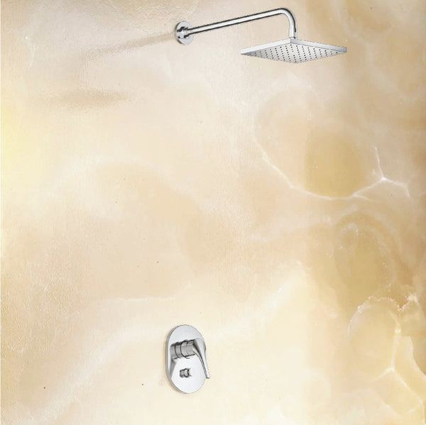 Vive Single Lever Exposed Shower mixer Diverter In Polished Chrome Finish