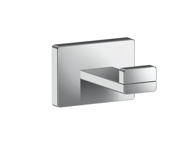 Complementary Square Single Robe Hook in Polished Chrome finish