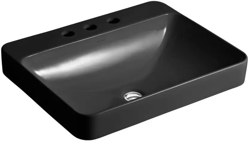 Forefront Basin With Faucet hole in Black