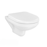 Span Square Wall Hung Toilet Bowl Without Toilet Seat Cover In White