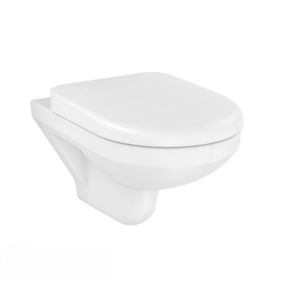 Span Round Wall Hung Toilet Bowl Without Toilet Seat Cover In White