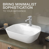 Kohler Span Square Table Top Square Wash Basin (With Hole) In White