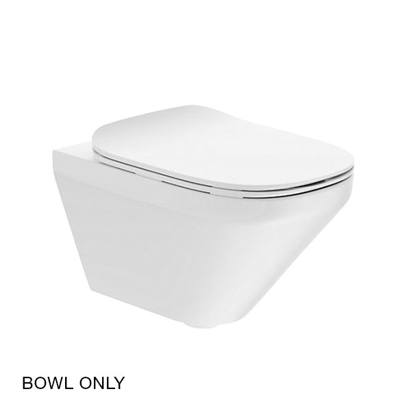Modern Life Edge Extra Thin, Rimless Wall Hung Toilet bowl (Without Seat Cover) In White