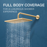 Modernlife Single Flow Overhead Shower In French Gold