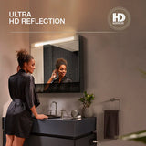 Urbanity 900mm x 667mm Mirror Cabinet in Black