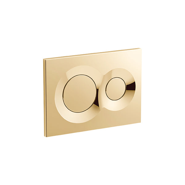 Lynk Flush control plate for Mechanical tanks in French Gold finish