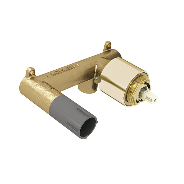 Wall Mount Basin Valve In French Gold Finish
