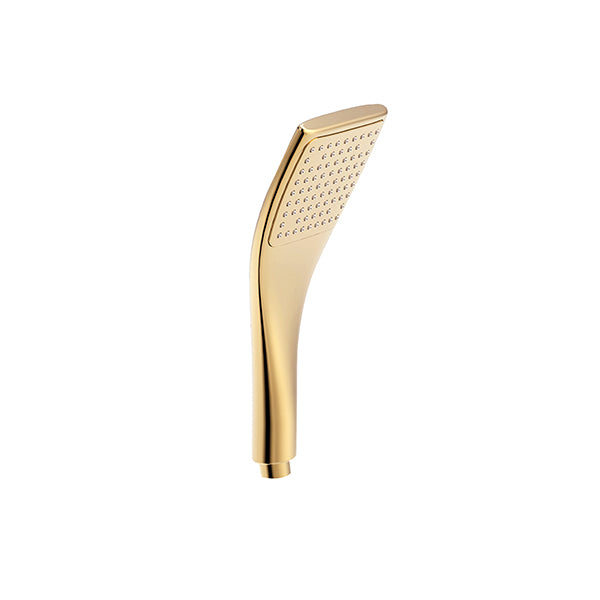 Statement Showerhead with Spatula Handshower combo in Gold
