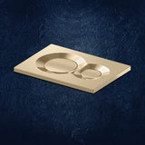Lynk Flush Control Plate for Pneumatic tanks in French Gold Finish
