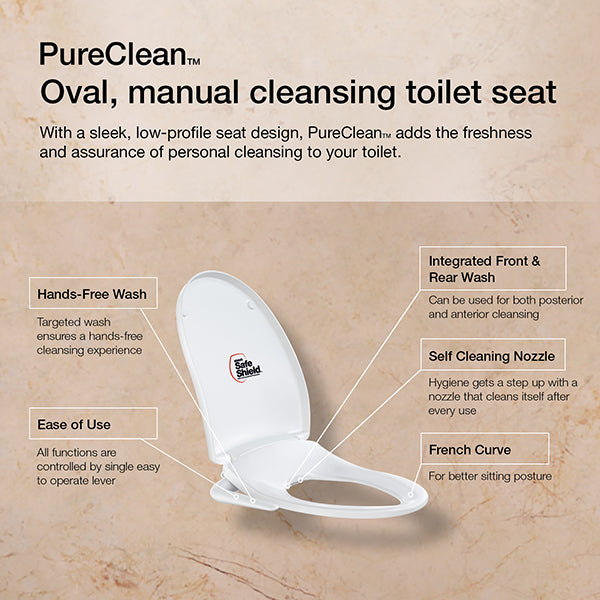Kohler Pureclean Bidet Round Toilet Seat Cover in White colour